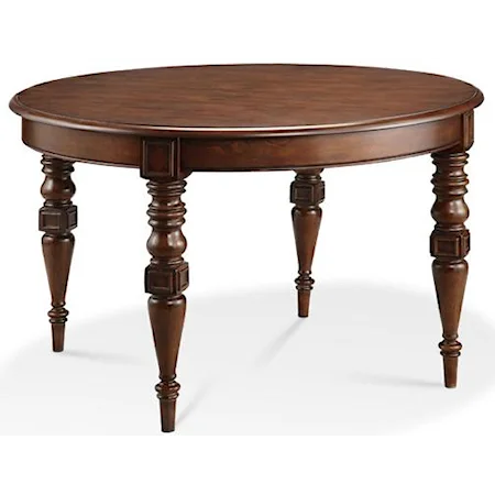 Round Dining Table w/ Turned Legs